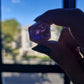 Golden Amethyst Handmade Dice Set