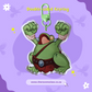DnD inspired Barbarian Frog Keyring