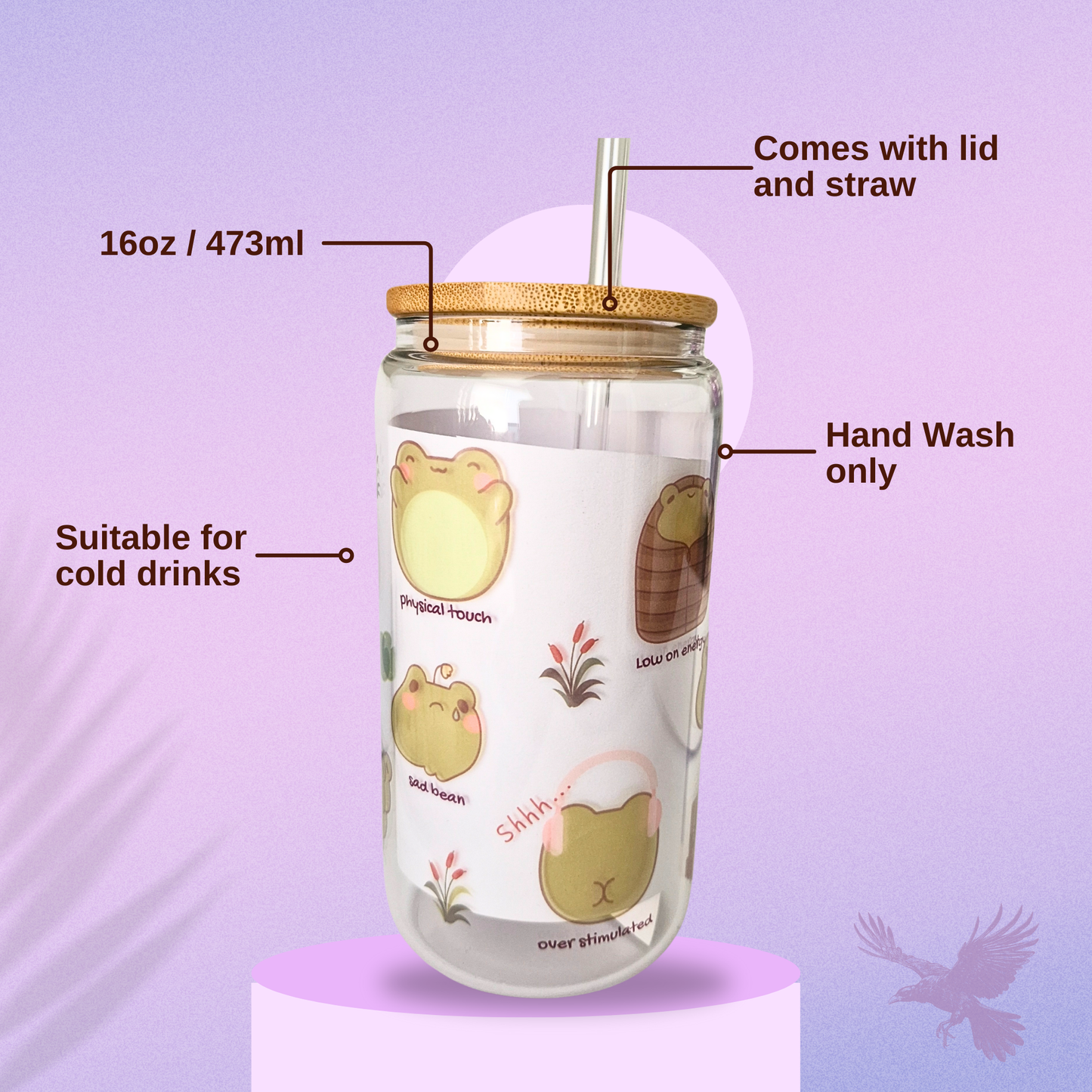 Neurodivergent Froggo Libby Glass