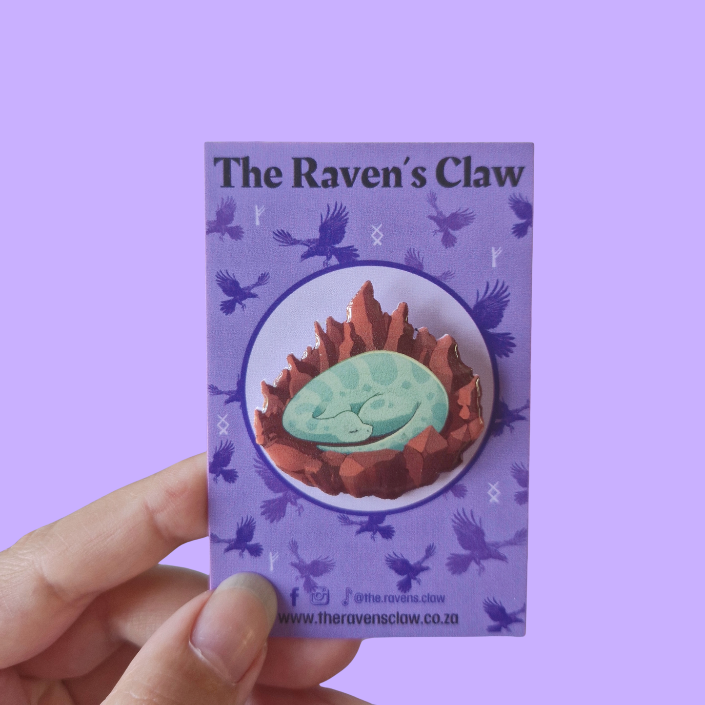 Dinosaur Shrink Film Pin