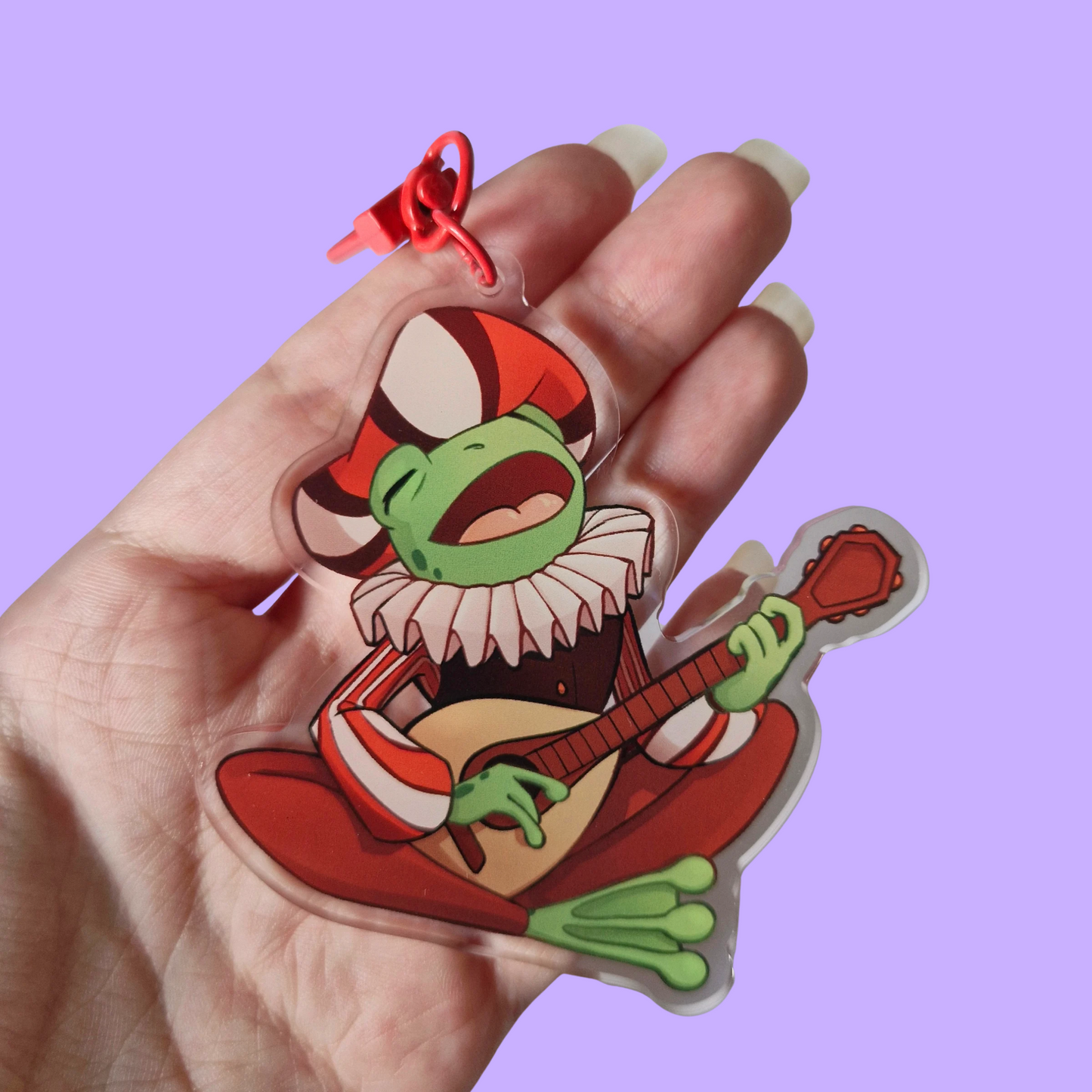DnD inspired Bard Frog Keyring