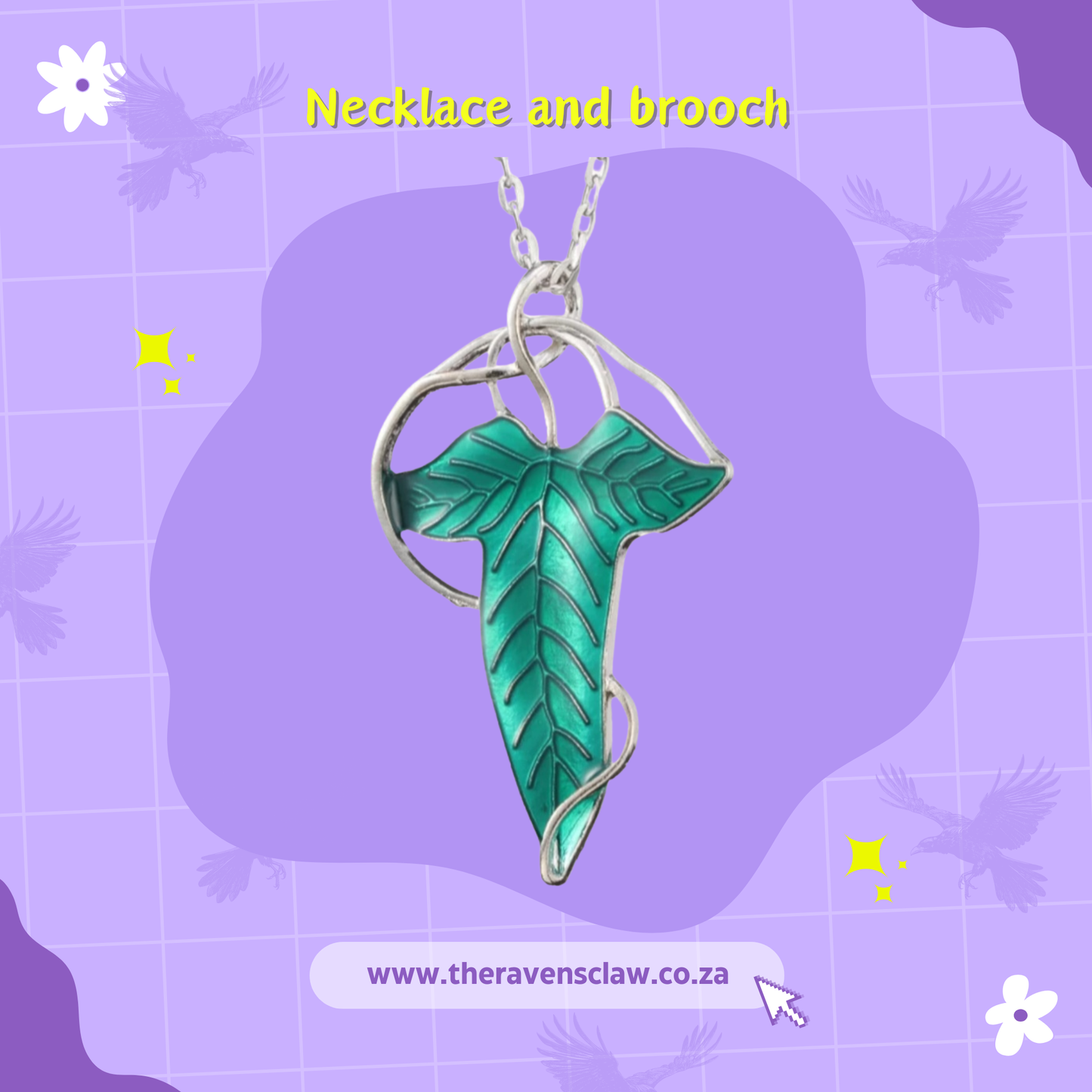 Lord of the Rings Inspired - Leaf of Lorien Pin / Necklace