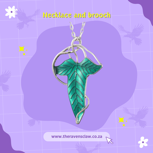 Lord of the Rings Inspired - Leaf of Lorien Pin / Necklace