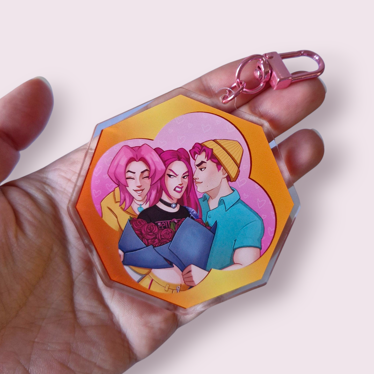 K-pop Demon Hunters inspired Keyring