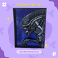 Alien Inspired Xenomorph 3D Layered Wall Art