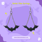Bat Chain Earrings