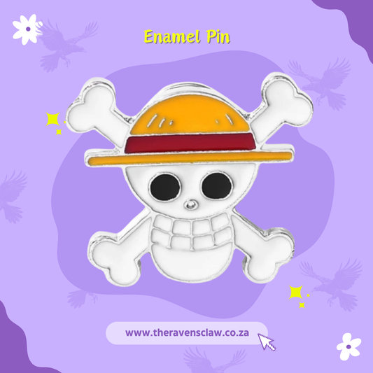 One Piece Inspired Straw Hat Pin