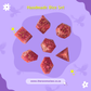 Rusty Quartz Handmade Dice Set