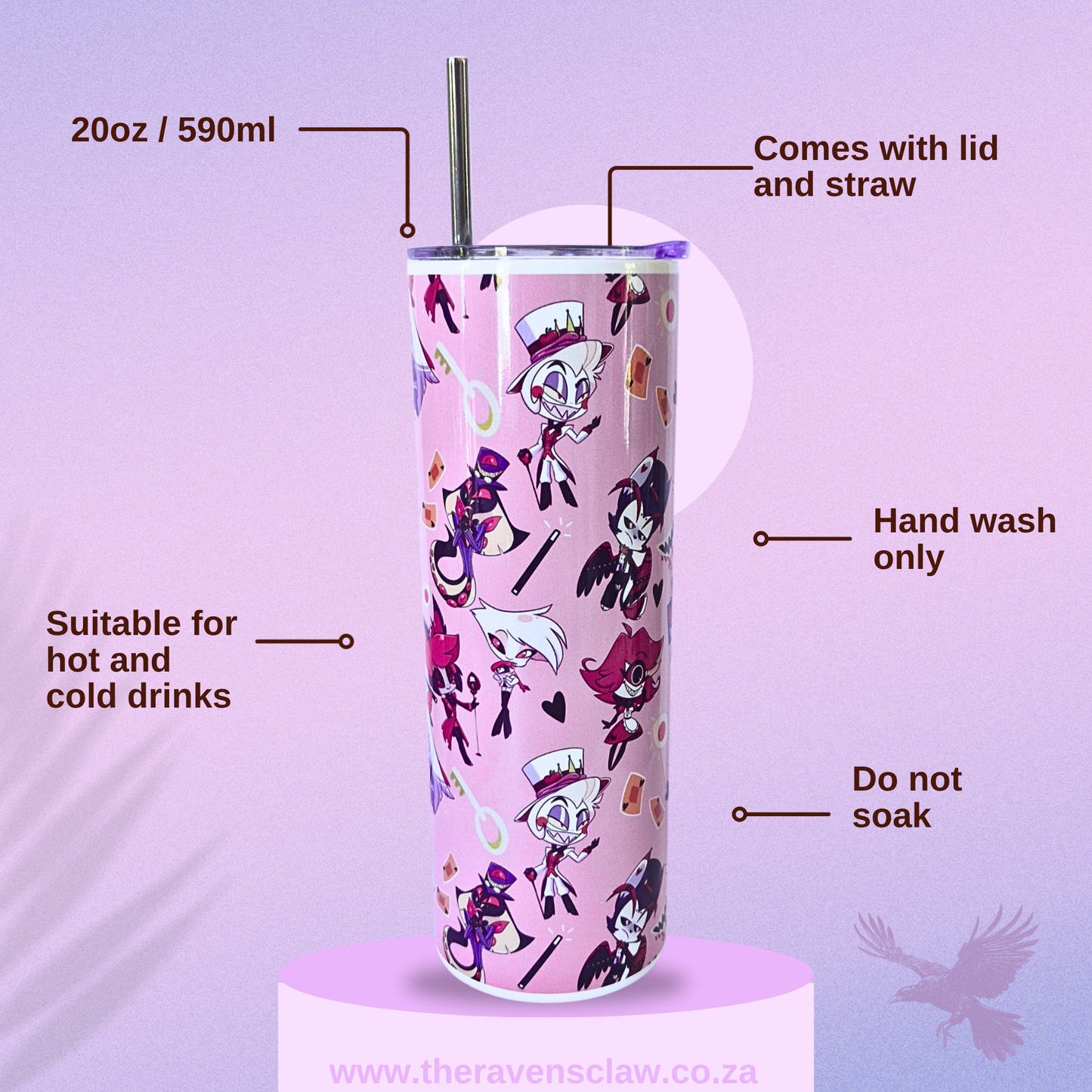 Hazbin Hotel inspired 20oz Tumbler