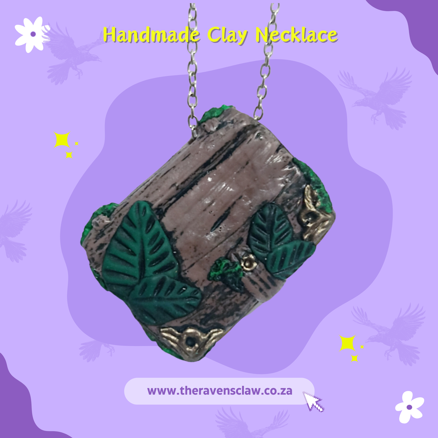 Forest Book Necklace