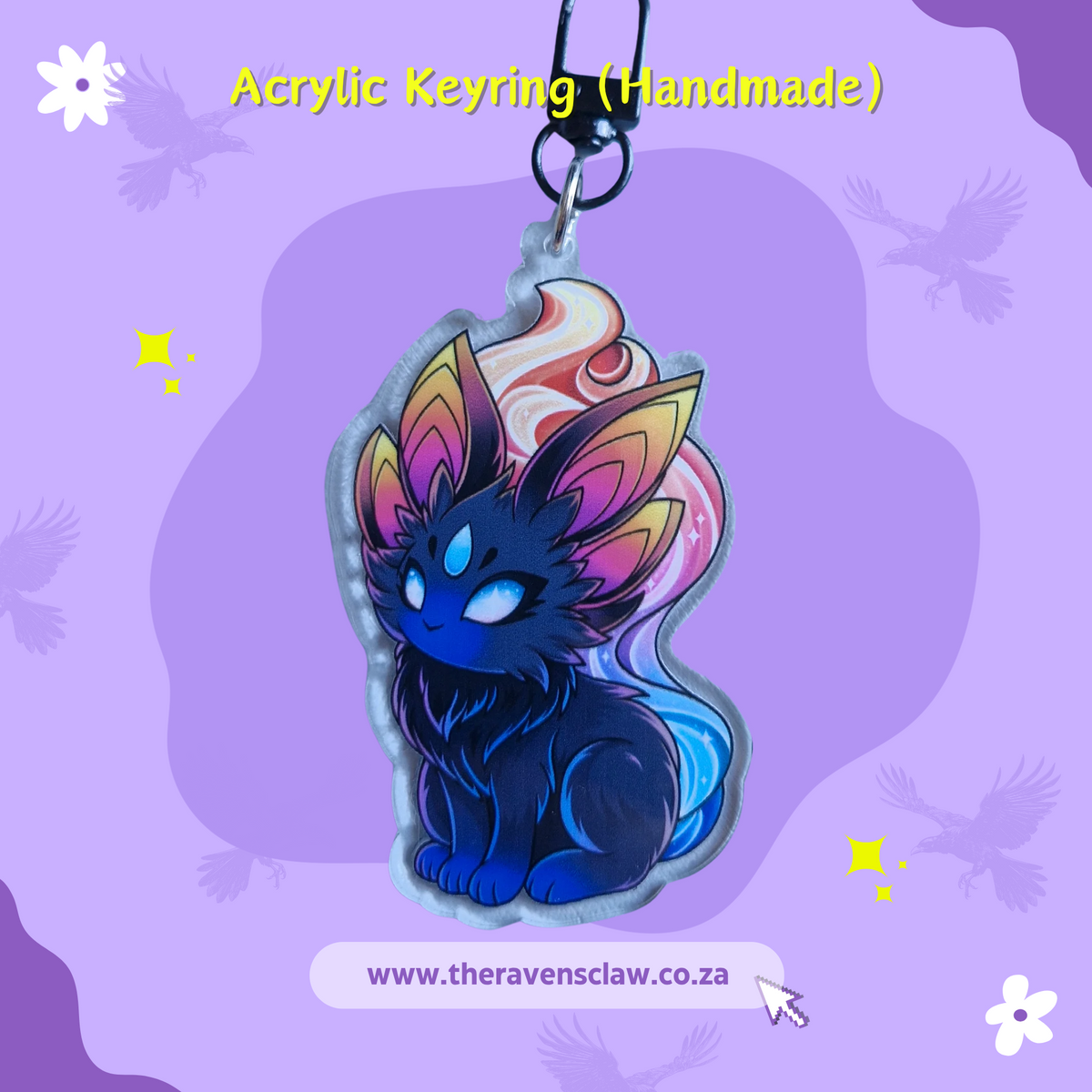 Cosmic Cat Keyring
