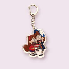 Load image into Gallery viewer, Gravity Falls Inspired Keyring
