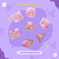 Pink Jellyfish Handmade Dice Set