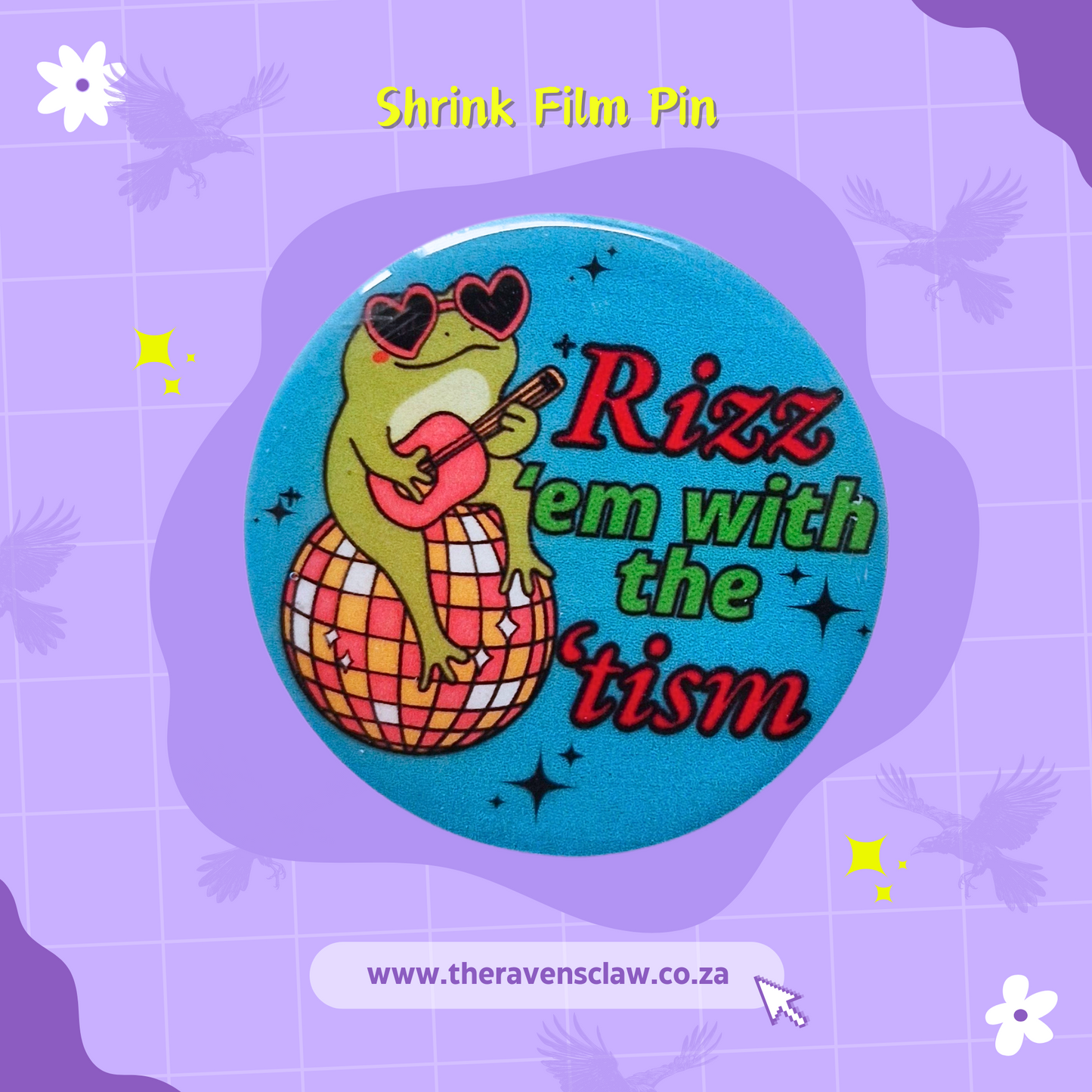 Frog Rizz Shrink Film Pin