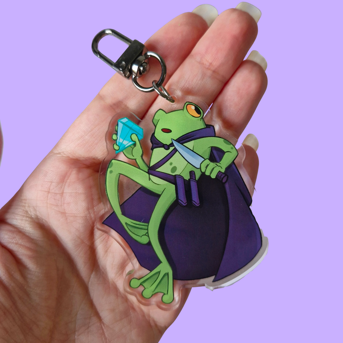 DnD inspired Rogue Frog Keyring