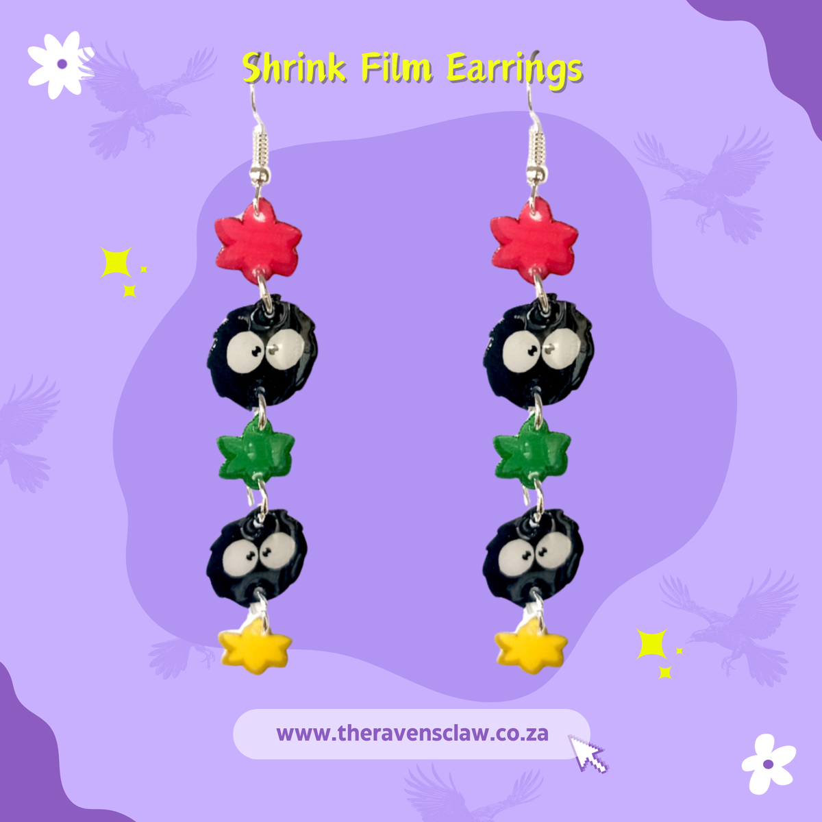 Soot Sprite Inspired Hanging Earrings