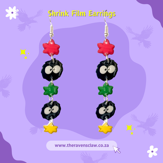 Soot Sprite Inspired Hanging Earrings
