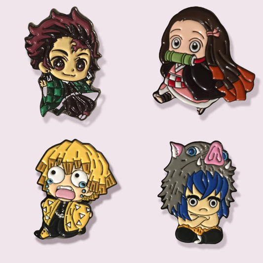 A unique gift for any fans of the hit anime "Demon Slayer". Pendant size roughly 3cm. Material: Zinc Alloy