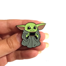 Load image into Gallery viewer, A unique gift for any fans of The Mandalorian and Star Wars. Pendant Size 3x3.5cm. Material: Zinc Alloy 
