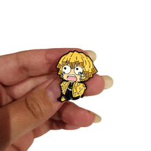Load image into Gallery viewer, A unique gift for any fans of the hit anime &quot;Demon Slayer&quot;. Pendant size roughly 3cm. Material: Zinc Alloy
