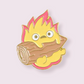 A heart-warming gift for those who are fans of the beloved Studio Ghibli anime “Howl’s Moving Castle”, inspired by the fire demon Calcifer who fuels Howl’s castle. Pin Size Roughly 3cm. Material: Enamel and zinc alloy 