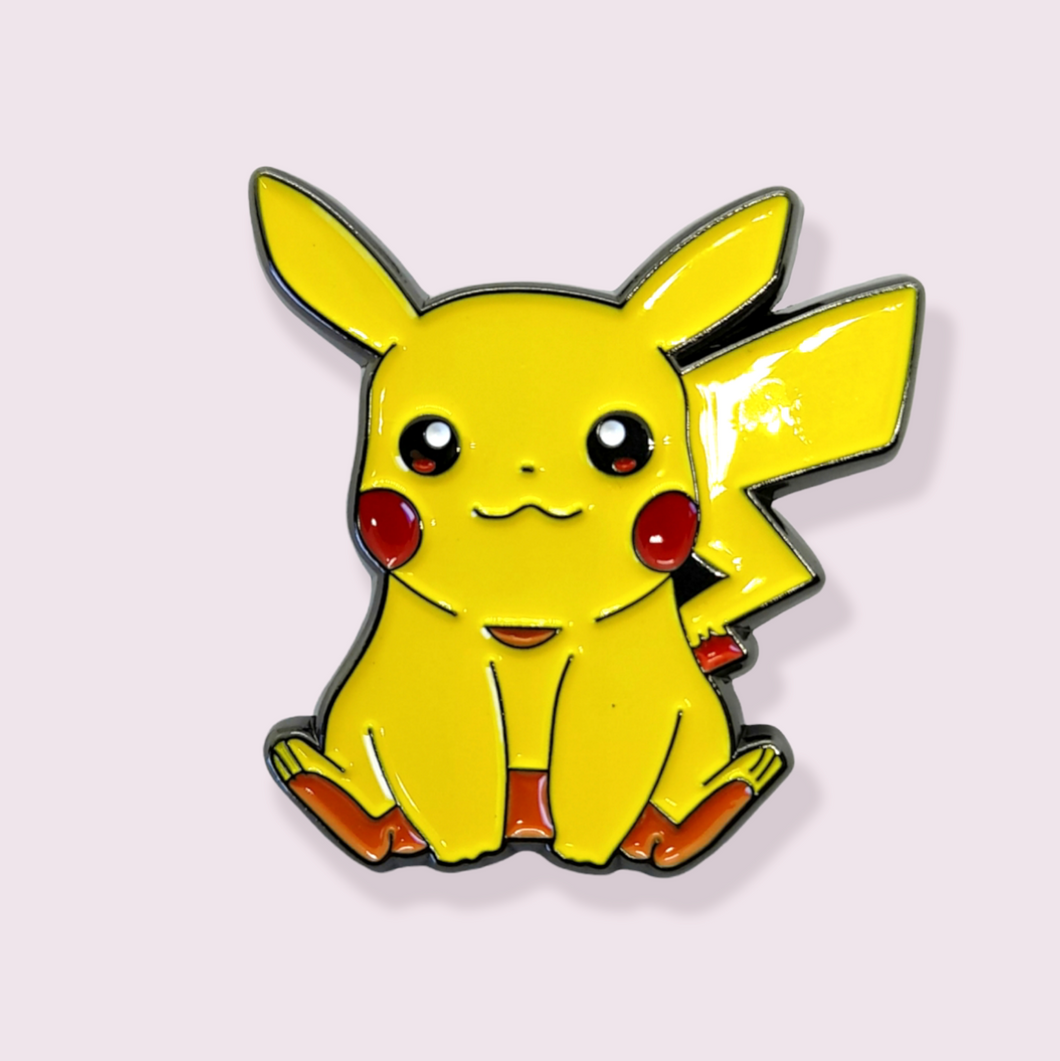 A unique gift for those who are fans of the beloved animated series, Pokémon. Pin Size Roughly 3x2.5cm. Material: Enamel and zinc alloy 