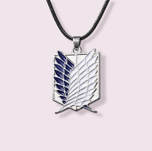 Unleash your inner weeb with this stunning necklace inspired by the popular anime, Attack on Titan. Pendant Size Roughly 3x2.5cm. Material: acrylic, zinc alloy