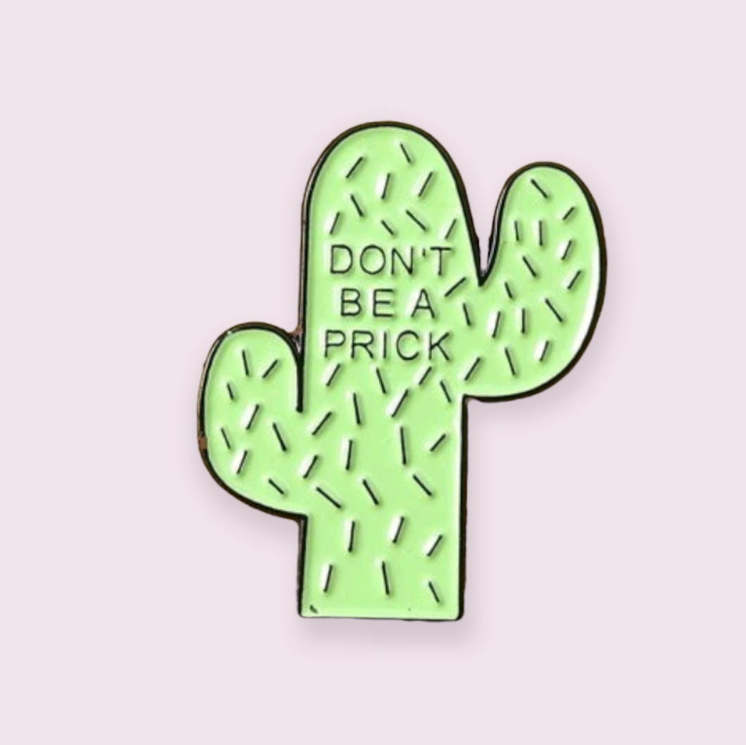 Possibly my new favourite pin. This adorable cactus has the words 