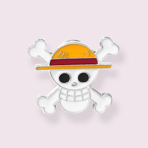This lovely pin is inspired by the popular anime, One Piece. Material: Zinc Alloy and Enamel, Size roughly: 2.5x3cm