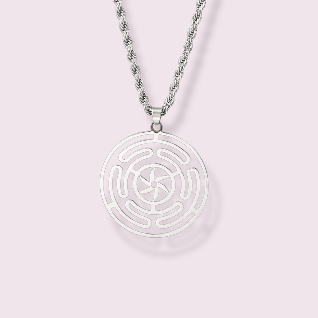 This gorgeous necklace would be perfect for those who work with the Greek goddess, Hecate. Pendant size roughly 3.5cm, Material: Stainless Steel