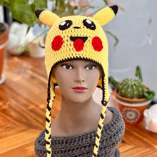 Load image into Gallery viewer, Pokémon Inspired Pikachu Beanie

